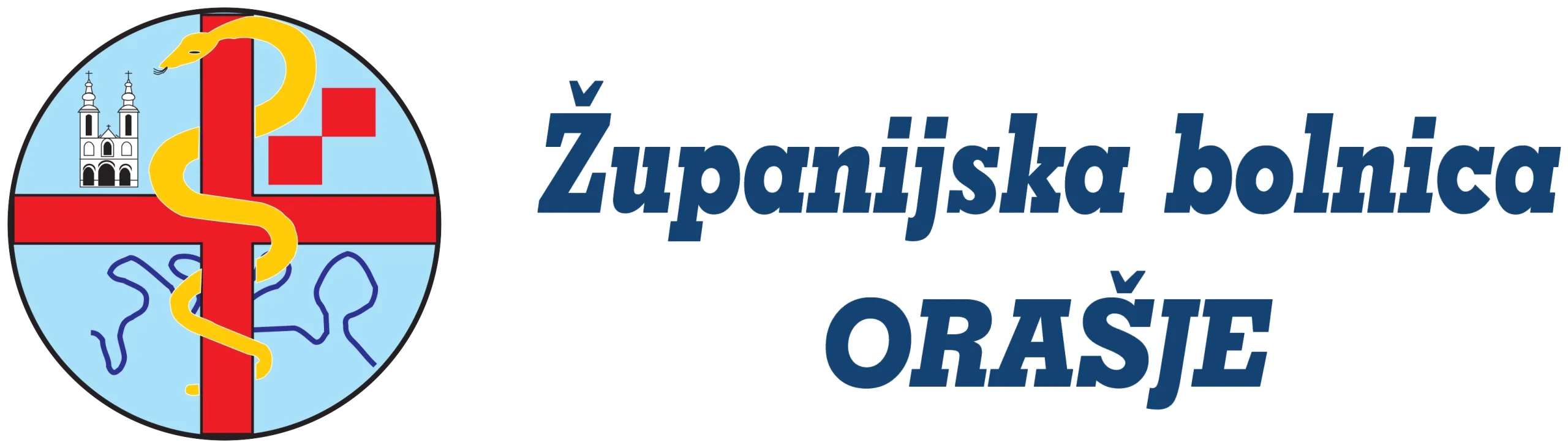 Logo Županijske bolnice Orašje s tekstom